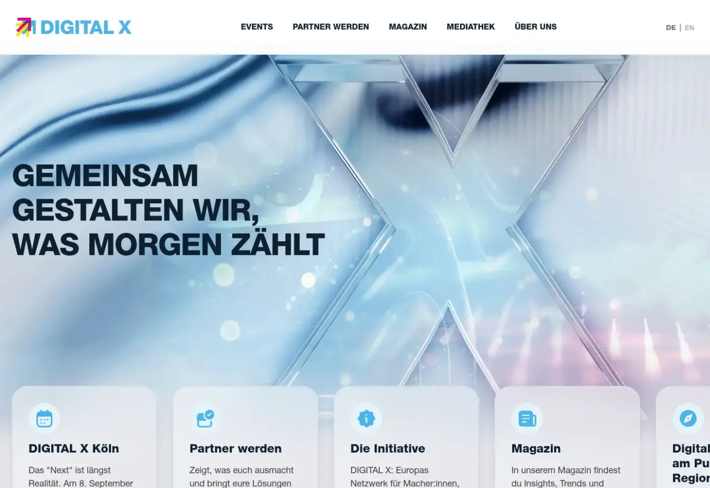 Startseite von digital-x.com